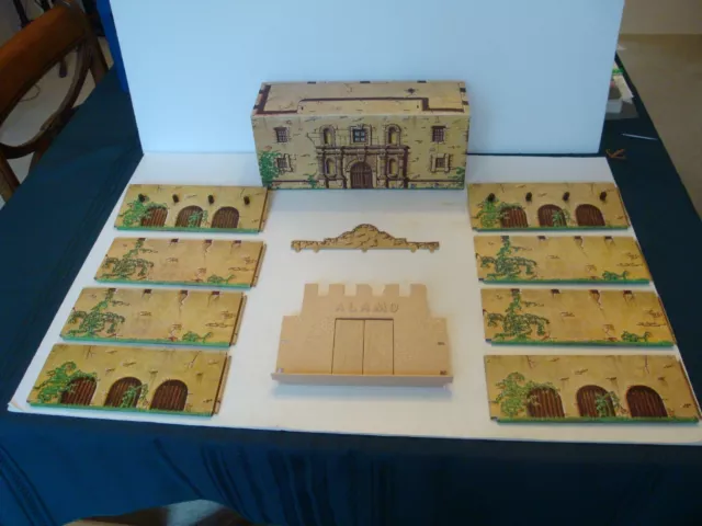 Marx Heritage Alamo Play Set / Tin Litho Chapel & Compound / Excellent Condition