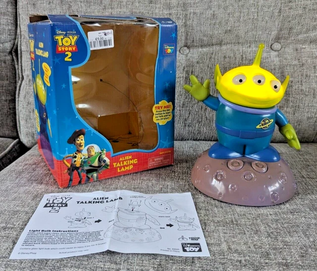 VINTAGE TOY STORY 2 Alien Talking Lamp By Thinkway Boxed Disney Pixar