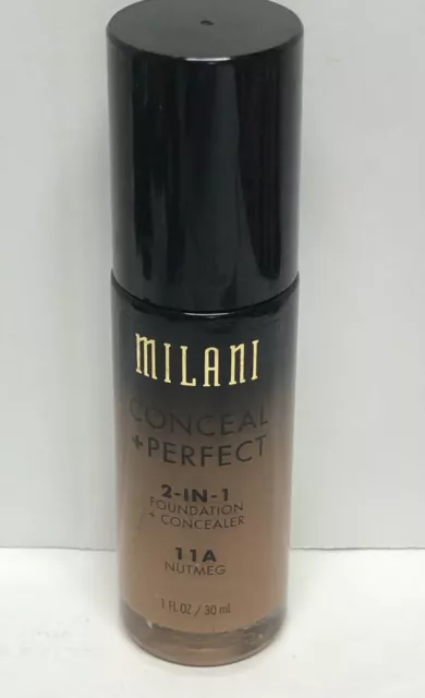 MILANI Conceal + Perfect 2-In-1 Foundation + Concealer - Nutmeg 11A (Free Ship)