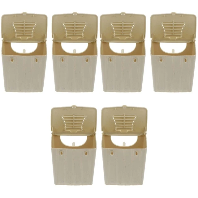 6 piezas Accesorios para jaulas para pájaros Caja de cría de aves Periquito Cría Nido