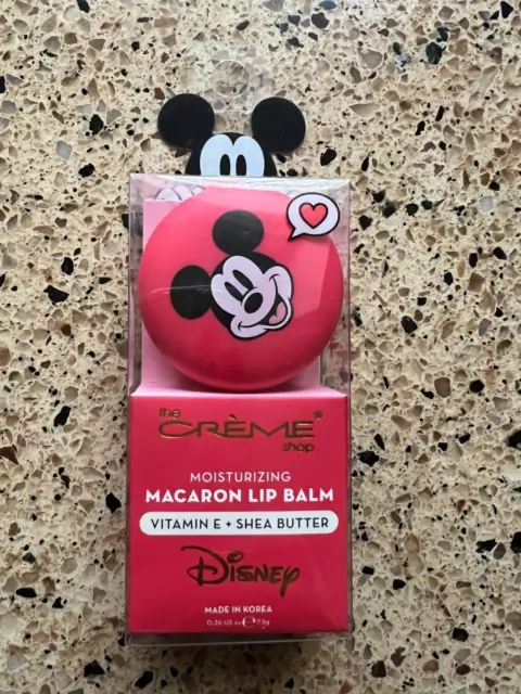 NEW * The Creme Shop / Disney MICKEY MOUSE Macaron Lip Balm WATERMELON TAFFY