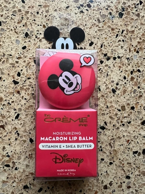 NEW * The Creme Shop / Disney MICKEY MOUSE Macaron Lip Balm WATERMELON TAFFY