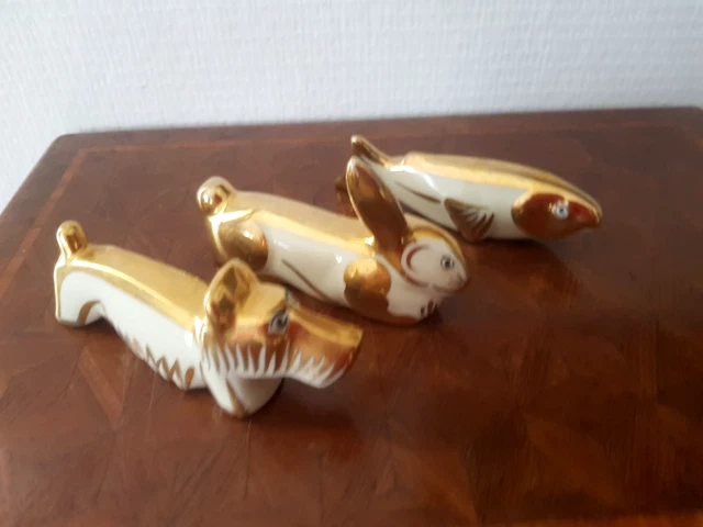 porte couteux escargot métal argenté