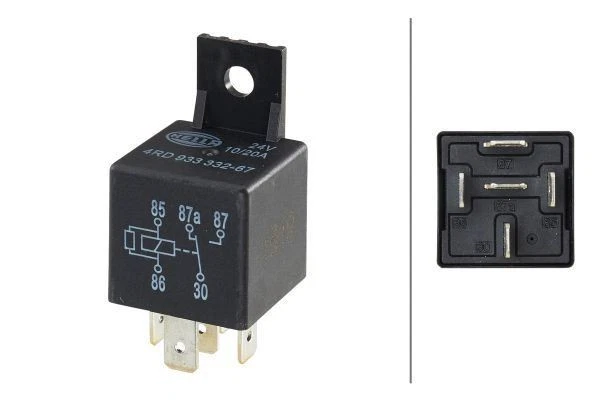 thumbnail interactive-video image 1 of Lot Of 3 Used HELLA Style 4-Pin Relays | 12193614 | GM OEM Compatible | Auto 101 1 of 3