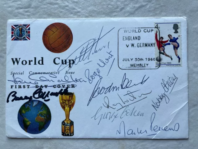 1966 World Cup Signed First Day Cover