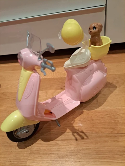 Barbie scooter with puppy deals