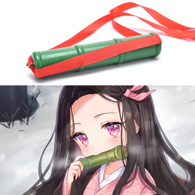 ANIME DEMON SLAYER Sealing Stick Cosplay Props Girls Bamboo Mouth