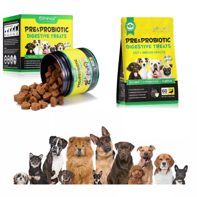 Probiotics for Dogs Prebiotics Treats daily Dog chews treat Gut Digestion Health