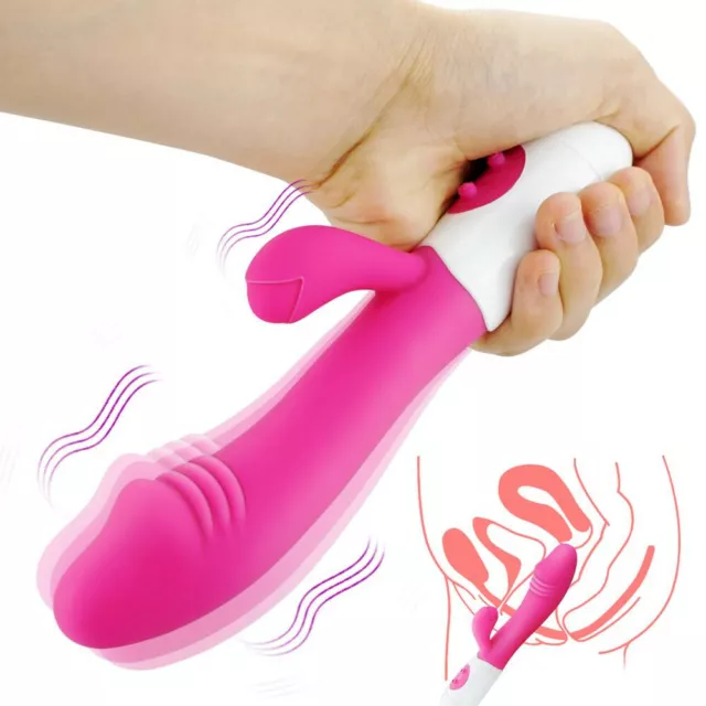 Vibrators 10 Modes Dual-G Spot-Massage-Vibrating Dildo-Sex-Love-Toy for Women