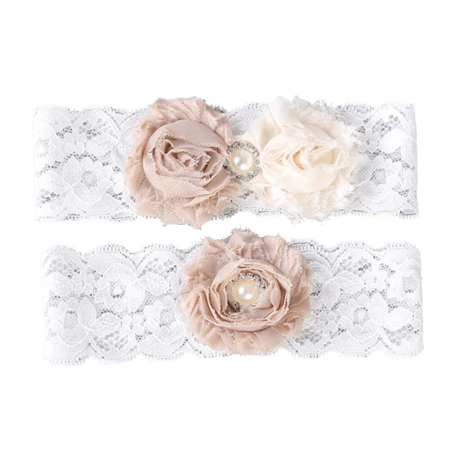 2 pz pizzo matrimonio sposa decorazione floreale damigella d'onore