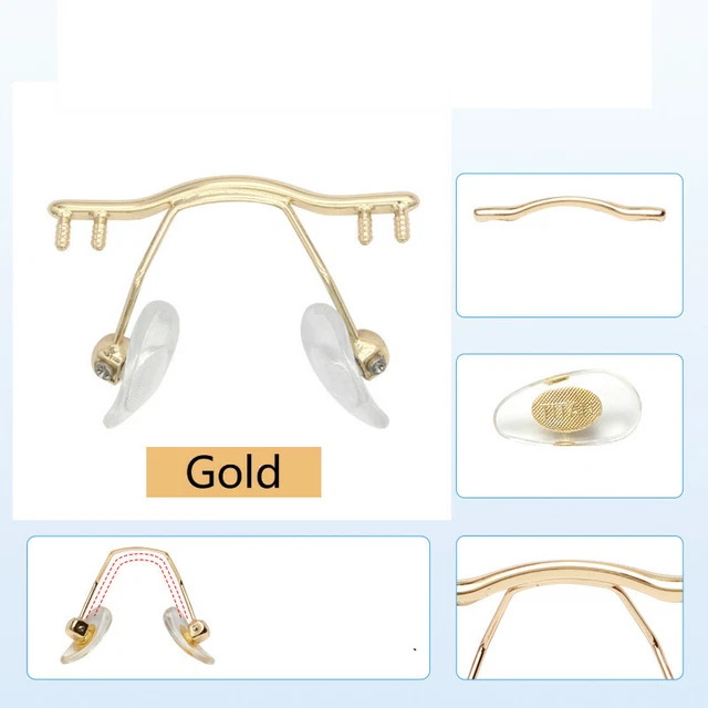 Pièce De Rechange Nez De Lunettes Sans Cadre - Anti-dérapant, Noir, Neuf Avec étiquettes
