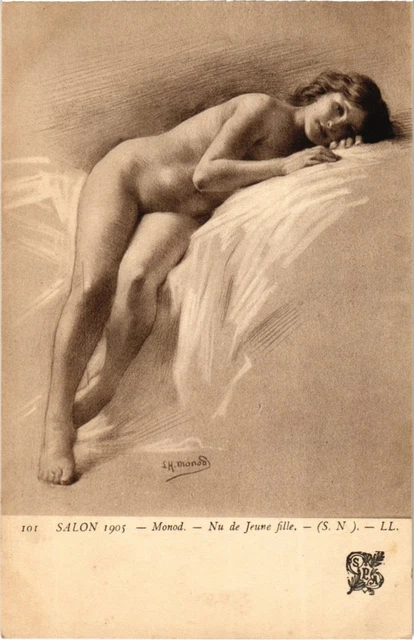 CPA AK Nude de Jeune Fille - Monod SALON DE PARIS (1355823)