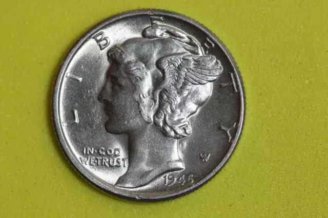 Estate  Find 1945  Mercury Dime   #D34562