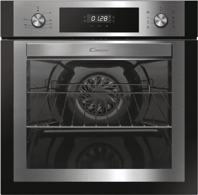 Candy FCNE635X Four Encastrable Électrique 65 L Classe A + 8 Fonctions Inox