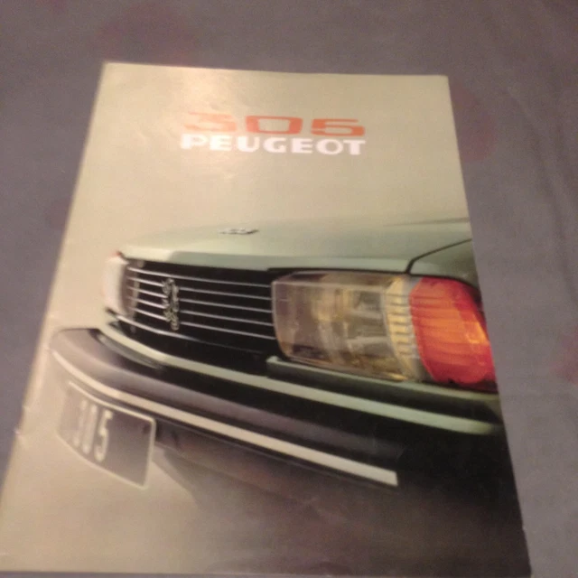 PEUGEOT 305 PUBLICITÉ, brochure, catalogue, prospectus édition 1978 EUR ...