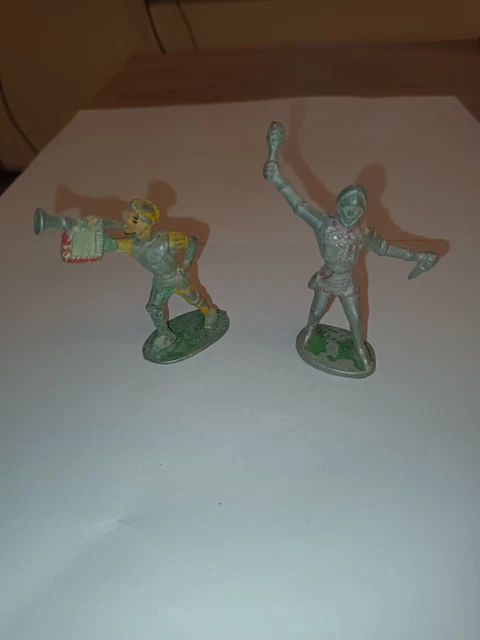 Lot De Figurines Anciennes Soldats Moyen âge Et Fantastique - Papo & Schleich