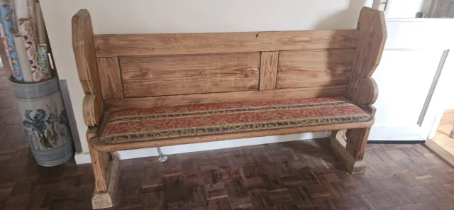 church pew bench seat