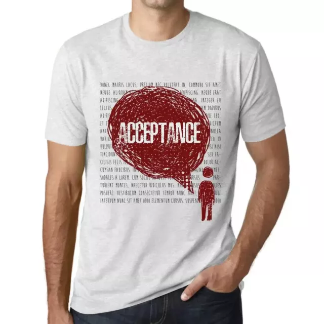 Camiseta Estampada para Hombre Pensamientos Aceptación – Thoughts Acceptance