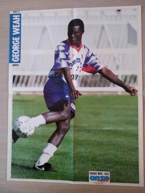 Magazine Onze Mondial – Weah George Onze D'Or 1995 – Libéria Milan AC – État TB