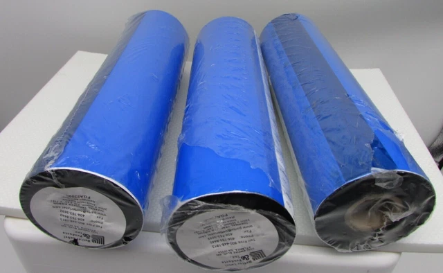3 Rolls Black FH Thermal Transfer Ribbon 8.6" x 1181' (220x360) 8.6 in x 1181 ft