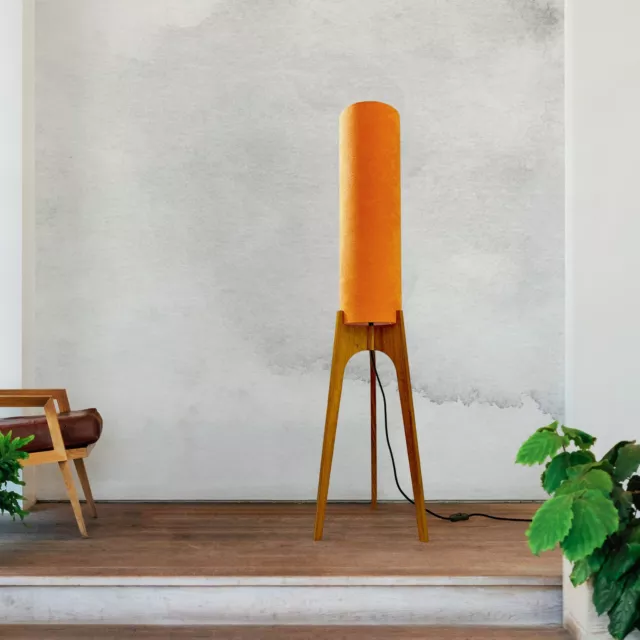 Archi Rocket Lamp - Orange | Handmade Mid Century Modern Inspired Floor Lamp