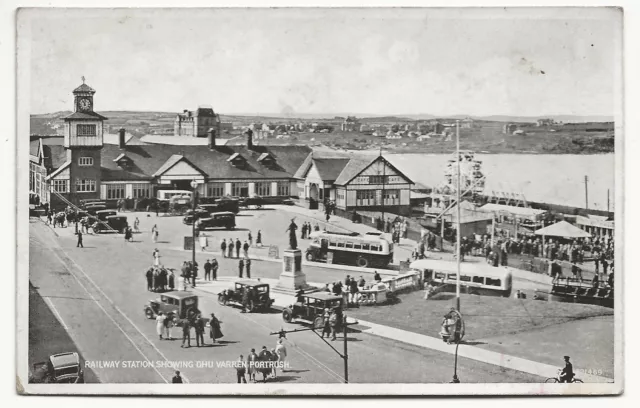 RP Postcard Railway Station Portrush Antrim  Northern Ireland