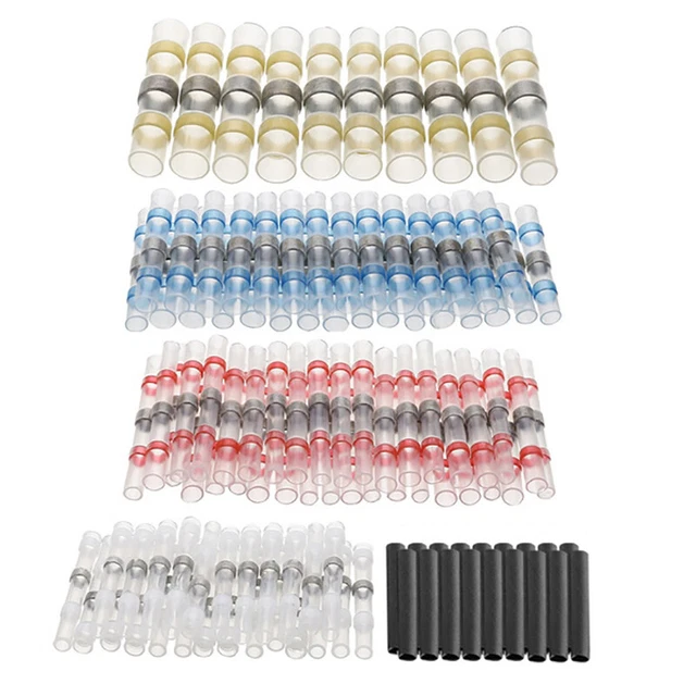 800Pcs Solder Seal Wire Connectors Kit Heat Shrink Butt Electrical Wire Termi  q