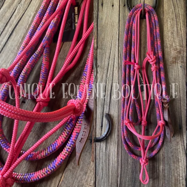 Horse Size Rope Halter & 12ft Lead Set BNWT - Horse - Pony - Horsemanship