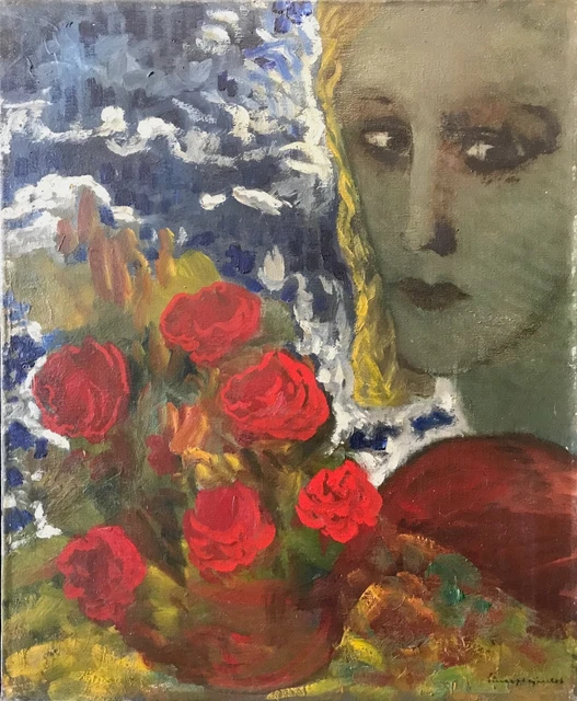 ART NOUVEAU SYMBOLISM Late Circa 1930/50 Signature Unreadable