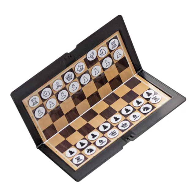 Foldable Mini   Tournament Chess Set Portable Wallet Pocket Chess Game