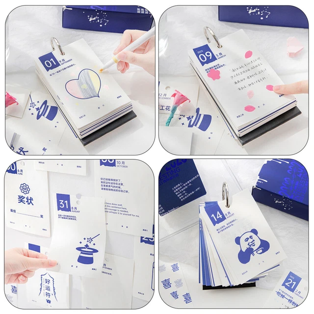 YEARLY AGENDA PLANNER 2023 Tearoff Desk Calendar Desktop Decor Household EUR 25,78 PicClick IT