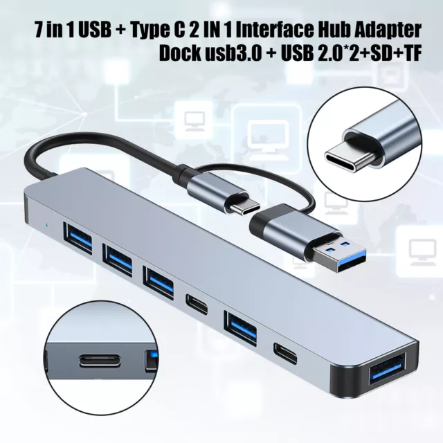 10x USB 2.0 A Female Panel Mount to Micro USB Male Adapter Cable Android  1.5FT