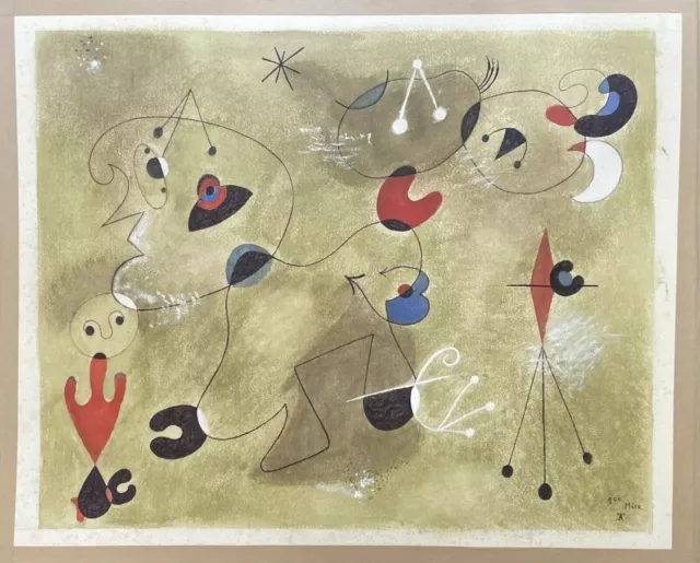 Tableau peinture abstraite moderne Miró