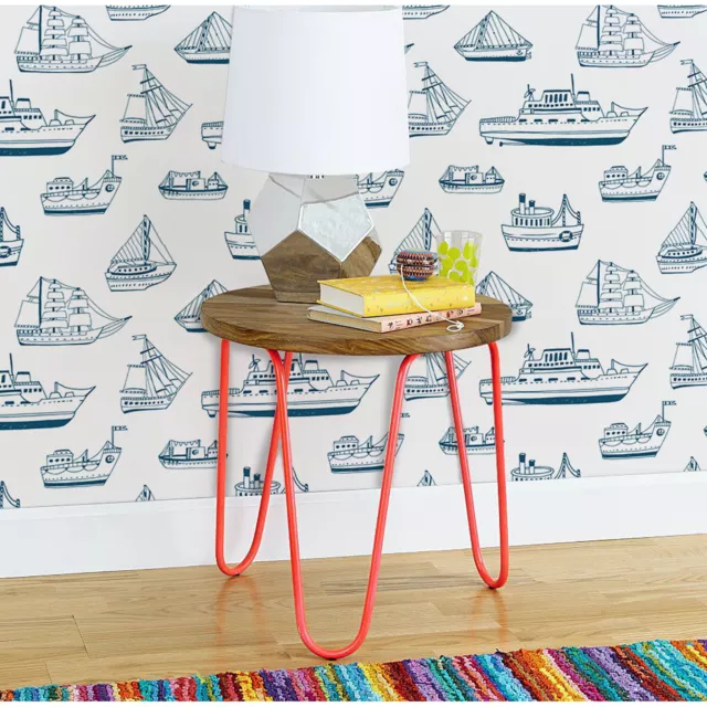 Blue ships Non-woven wallpaper boats mural Traditional Wallcover Roll