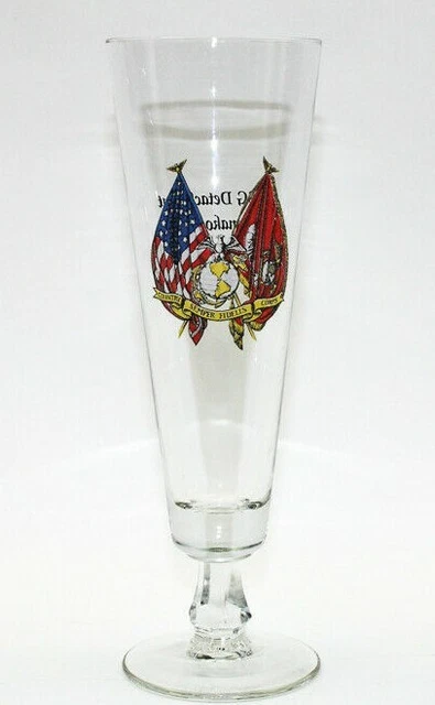 Marine Corps "Semper Fidelis" Beer Sling Glass 8 oz (Bamako, Mali)