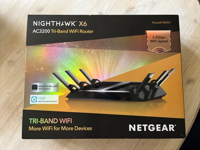NETGEAR Nighthawk AC3200 1300 Mbps router CA wireless 3,2 Gbps (X6R8000)