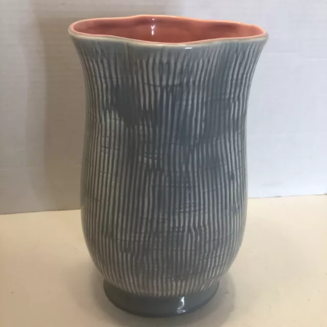 Red Wing Pottery Modern VASE Vintage Pink/Gray