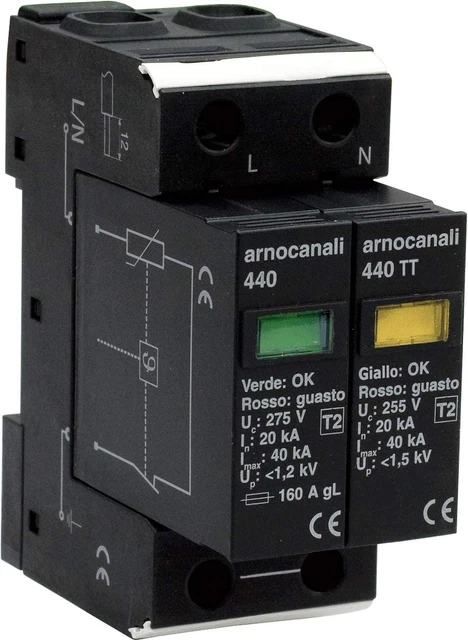 - Scaricatore Sovratensione T2 1+1P