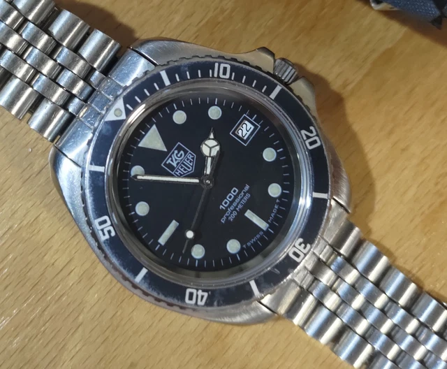 Uhrenband Metall Lünetten-Einsatz Schwarz Für TAG Heuer 2000 Uhren | 972.006, 973.006, 974.006F | Aluminium Seiko 7002