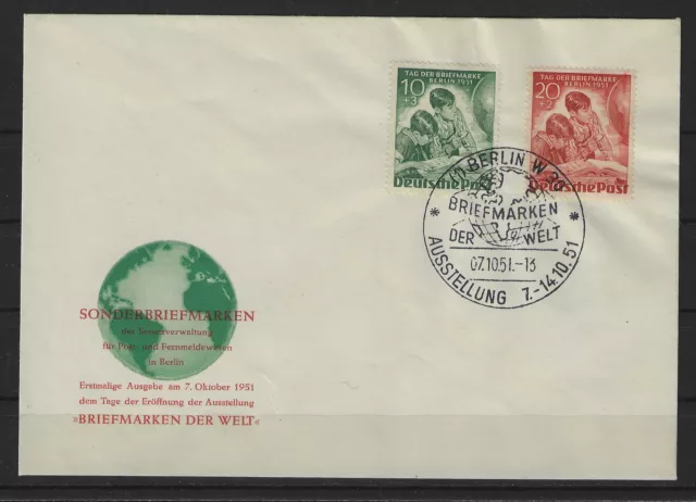 K339) Berlin Nr. 80 - 81 FDC Ersttagsbrief Michel 130 Euro