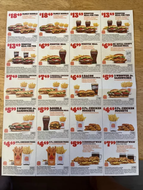 ⭐ SUBWAY COUPONS!!! 2X Sheets = 28 Coupons In All!!! Exp 12/31/23 ⭐ $2.00 -  PicClick