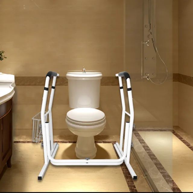 WC ayuda para levantarse bastidor de inodoro ayuda de soporte altura ajustable soporte de inodoro NUEVO