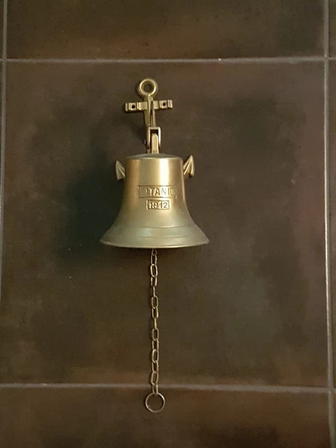 Schiffsglocke Anker Messing / maritim / Titanic 1912 Glocke
