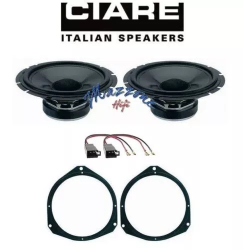 CIARE CW170Z Set 2 Lautsprecher Woofer Conn / Klemm Halter Alfa Citroen Fiat