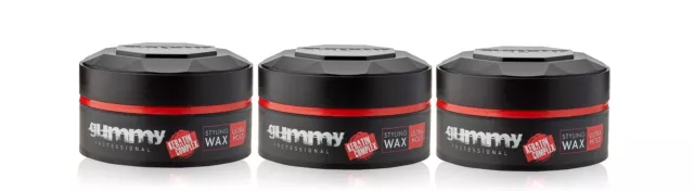 Fonex Gummy Styling Wax Ultra Hold 150ml Haarwax Haarwachs 3 Stück