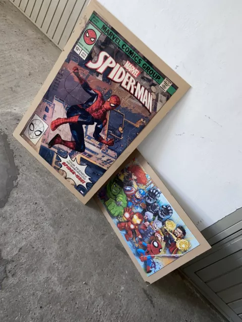 BELLISSIMA COPPIA QUADRI Per Cameretta Marvel Spiderman Supereroi EUR 59,00  - PicClick IT