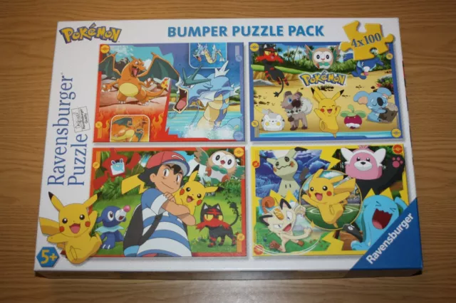 Ravensburger Puzzle - ""Pokemon"" - Stoßstange Puzzle Pack - 4 x 100 Teile