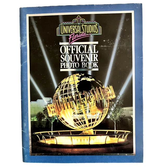 Vtg 1991 Universal Studios Florida Official Souvenir Photo Guide Extinct Rides