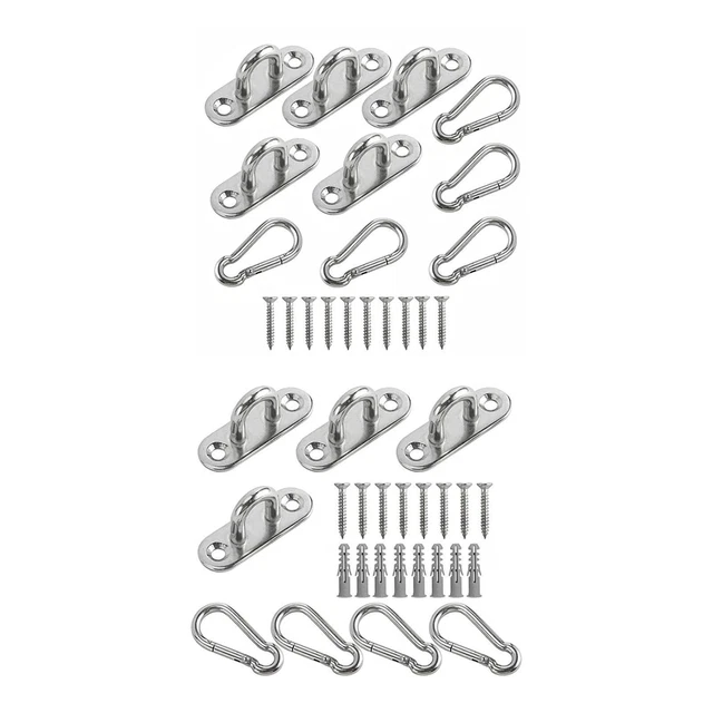 Pad Eye Plate Hammock Mount Swing Hook Robuste pour Shade  Climbing
