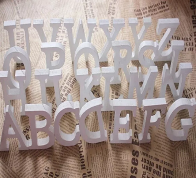 L- Holzbuchstaben 3D Buchstabe Zahlen Zahl Buchstaben Holz weiß Namen 8cm A-Z 2